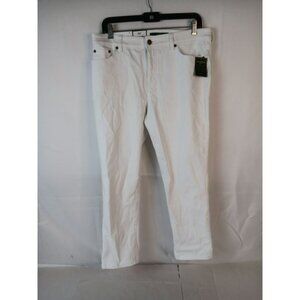 Lauren Ralph Lauren Womens White Slimming Fit Cropped Jeans Size 10